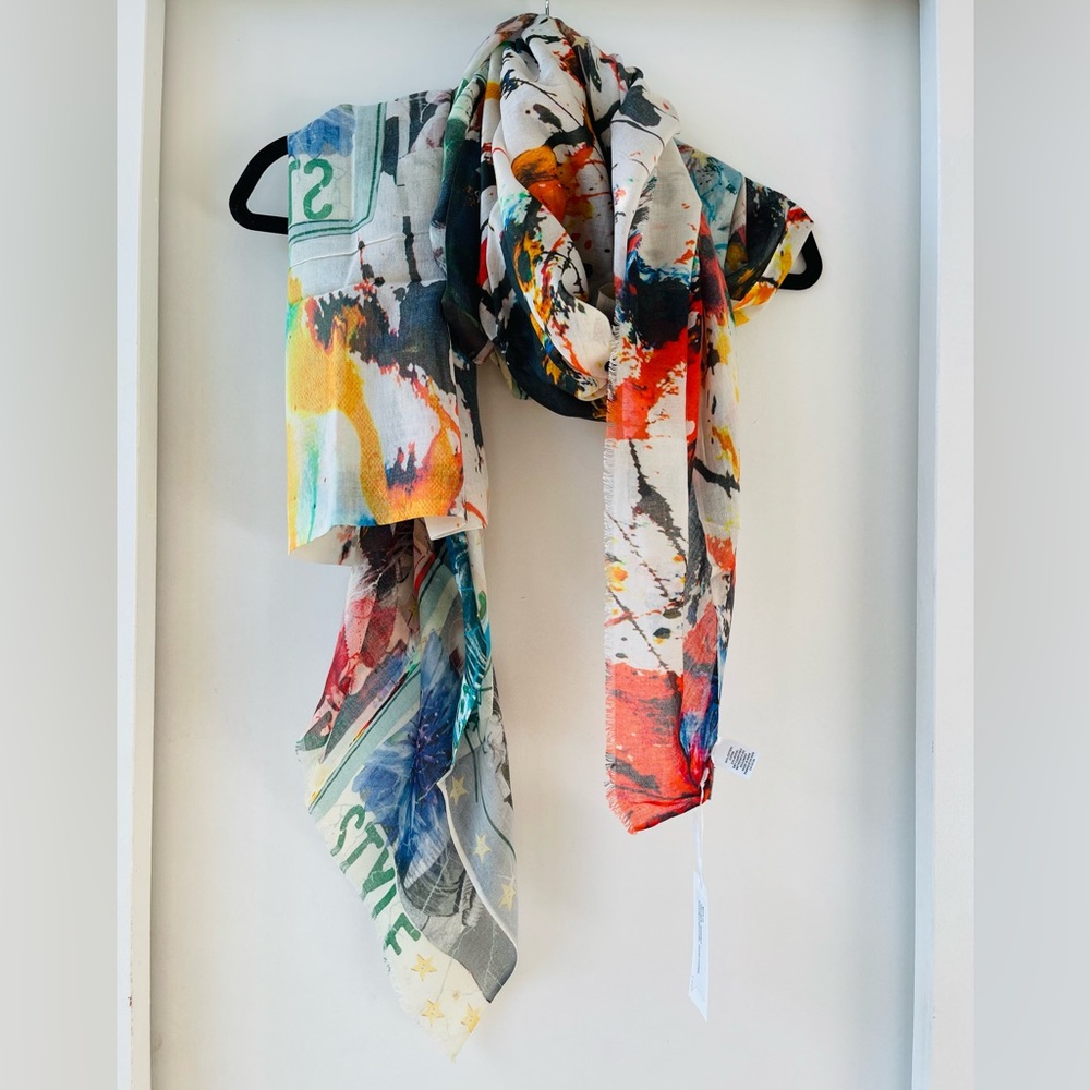 TILO Scarves wearable art 💙 Cotton Modal NEW with tags.